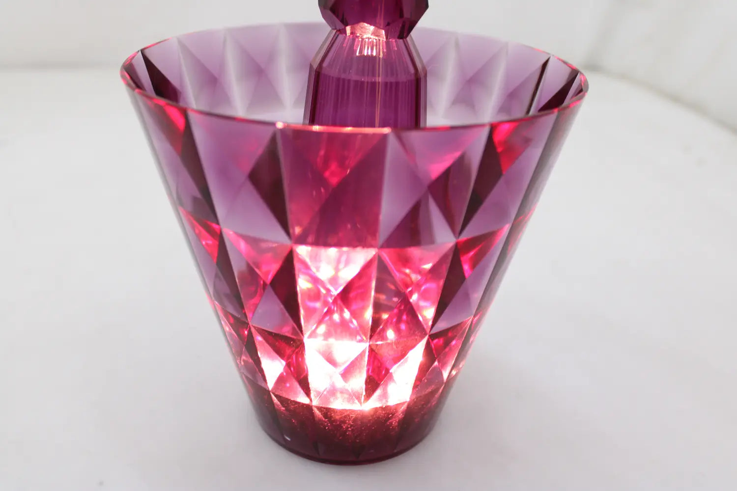 B-Ware Kartell Big Battery Led Tischlampe Pflaume Transparent Akku Leuchte Tischlampe - 8058967295276