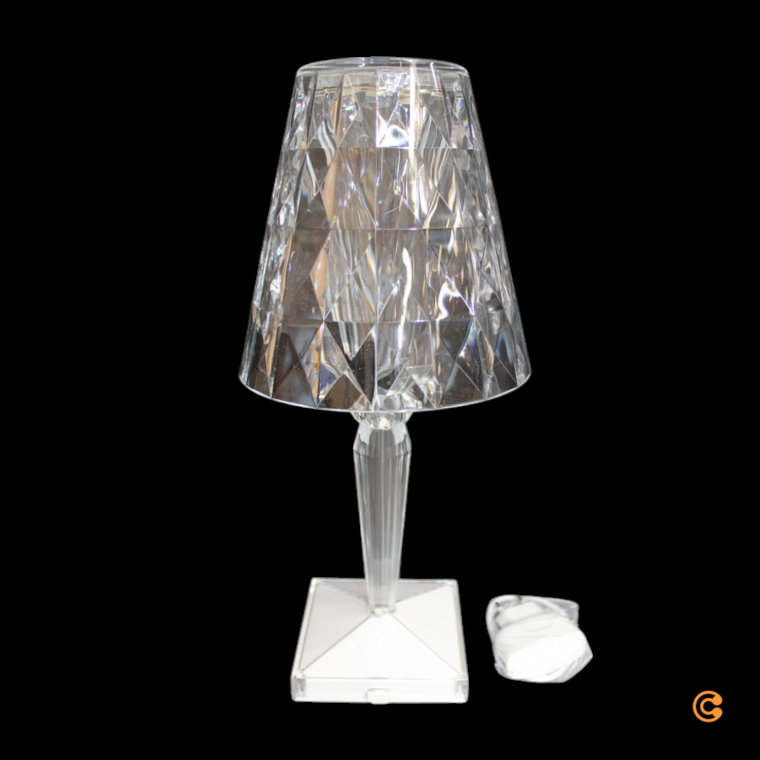 B-Ware Kartell Big Battery Led Tischlampe Design Lampe Leuchte Pmma Transparent - 8058967295337