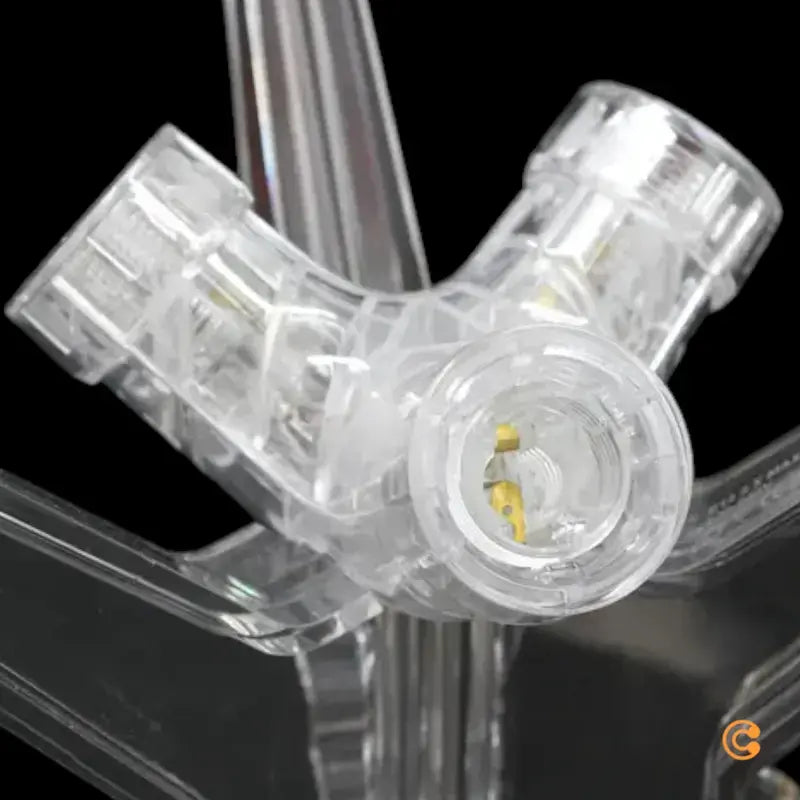 B-Ware Kartell Bourgie Tischleuchte Lampe Kristall Transparent Polycarbonat 3x40 W E14