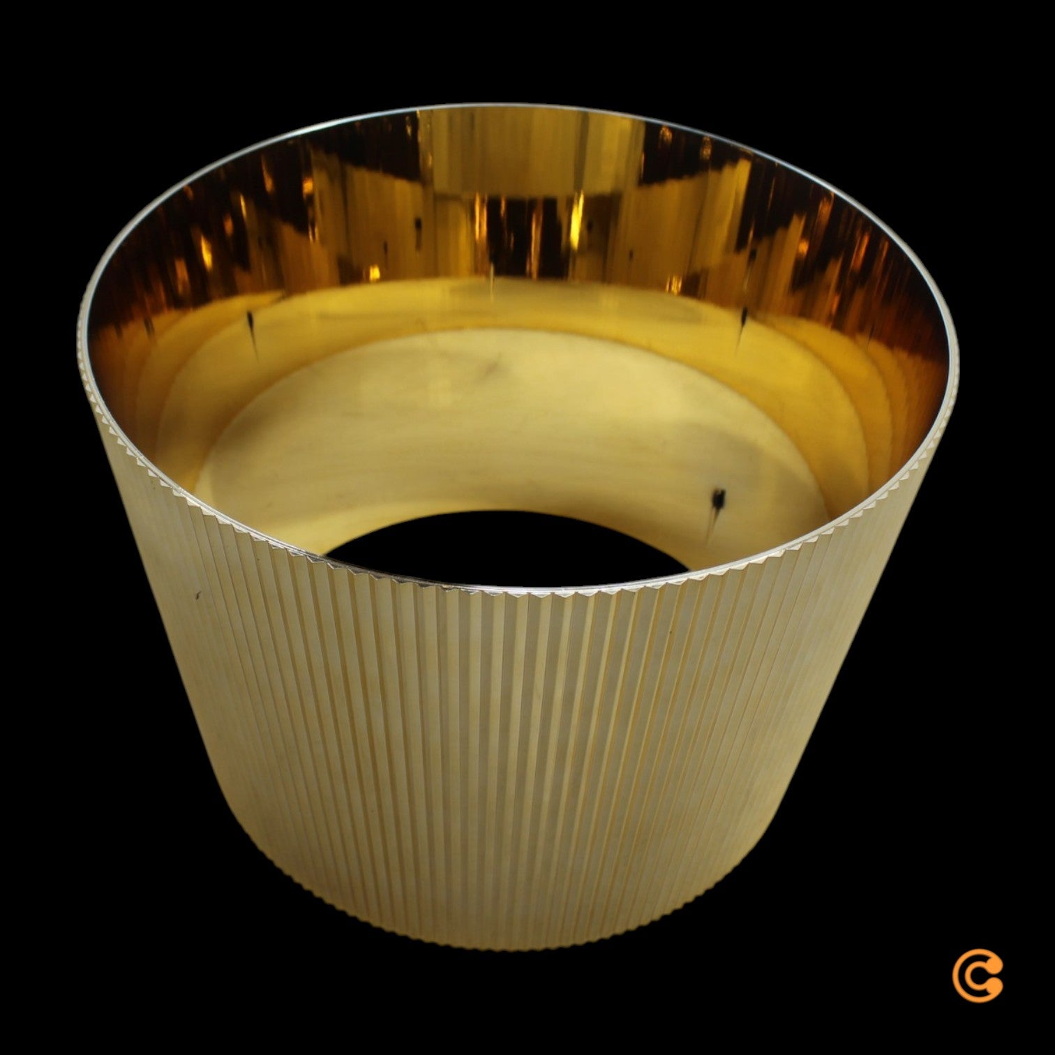 Kartell Tischleuchte Lampe Bourgie LED Gold Schalter Dimmer Höhenverstellbar - 8034105781030