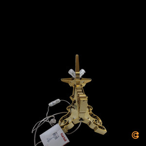 B-Ware Kartell Tischleuchte Lampe Bourgie LED Gold Schalter Dimmer Höhenverstellbar