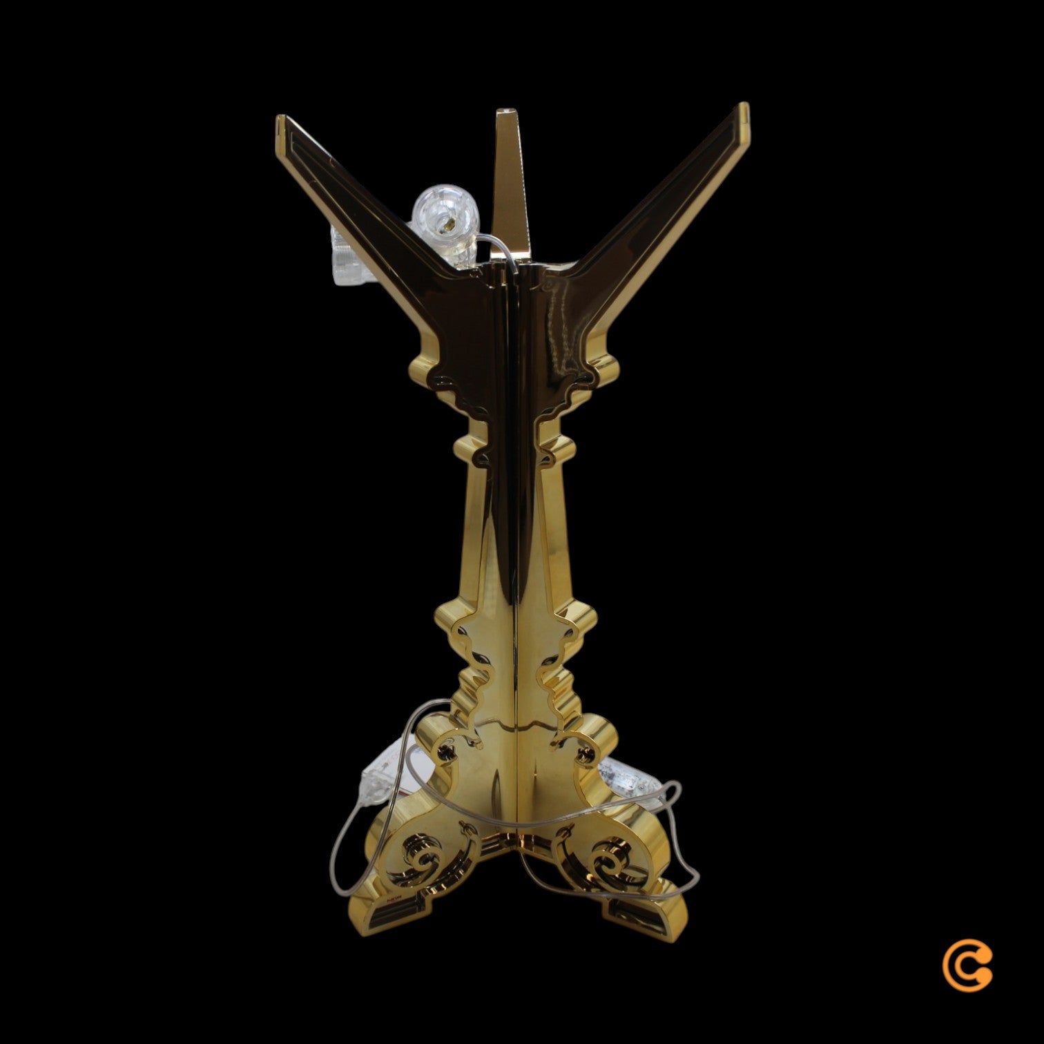 Kartell Tischleuchte Lampe Bourgie LED Gold Schalter Dimmer Höhenverstellbar - 8034105781030