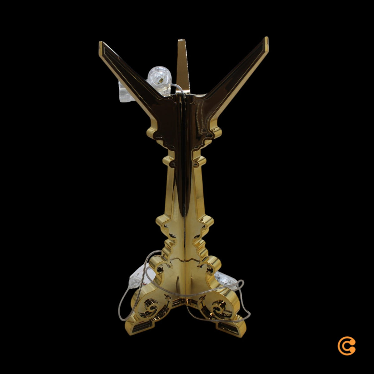 Kartell Tischleuchte Lampe Bourgie LED Gold Schalter Dimmer Höhenverstellbar - 8034105781030