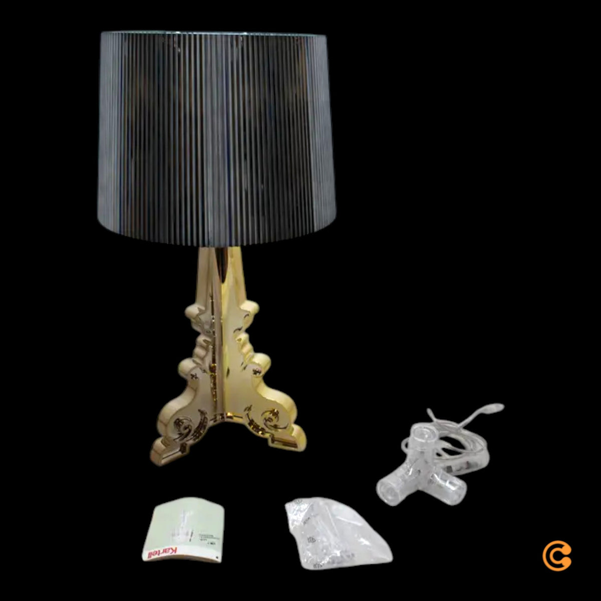 Kartell Tischleuchte Lampe LED Bourgie multicolor titan höhenverstellbar Dimmer - 8058967093384