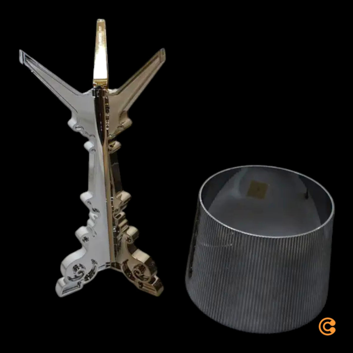 Kartell Tischleuchte Lampe LED Bourgie multicolor titan höhenverstellbar Dimmer - 8058967093384