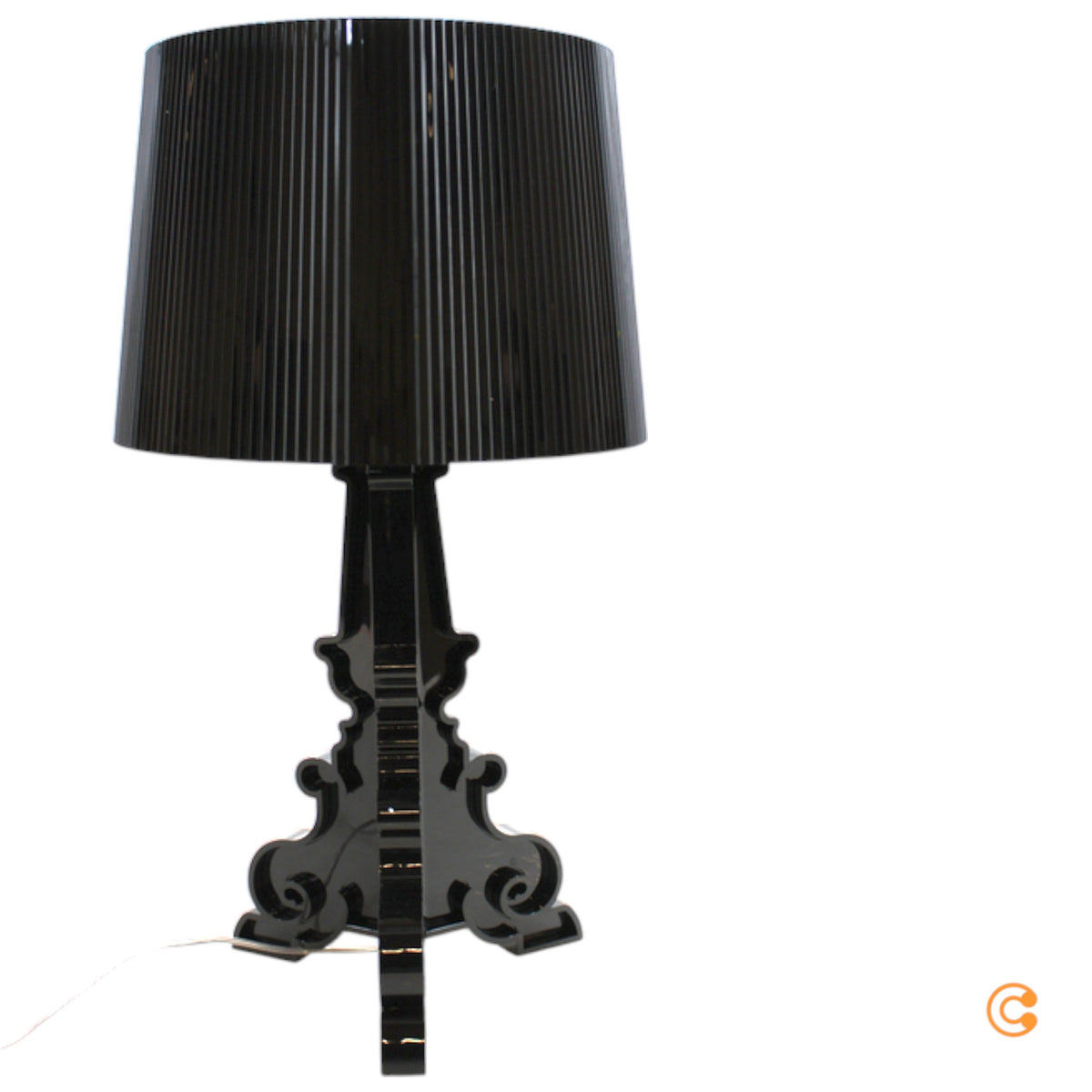 Kartell Tischleuchte Lampe Bourgie LED schwarz Kunststoff dimmbar höhenverstellb - 8058967309560