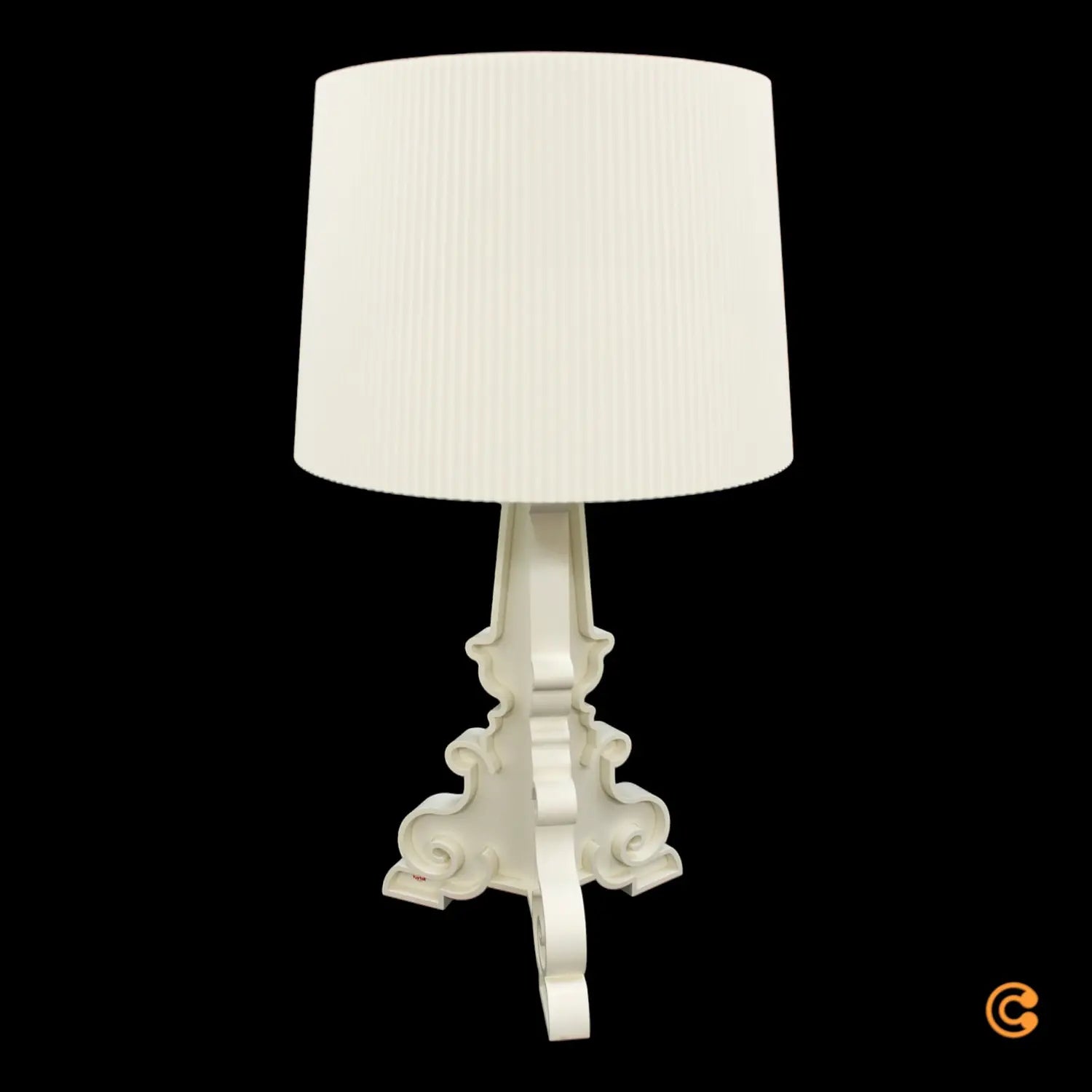 B-Ware Kartell Tischleuchte Lampe Led Bourgie Leuchte E14 Weiß Dimmbar Warmweiß - 8058967311822