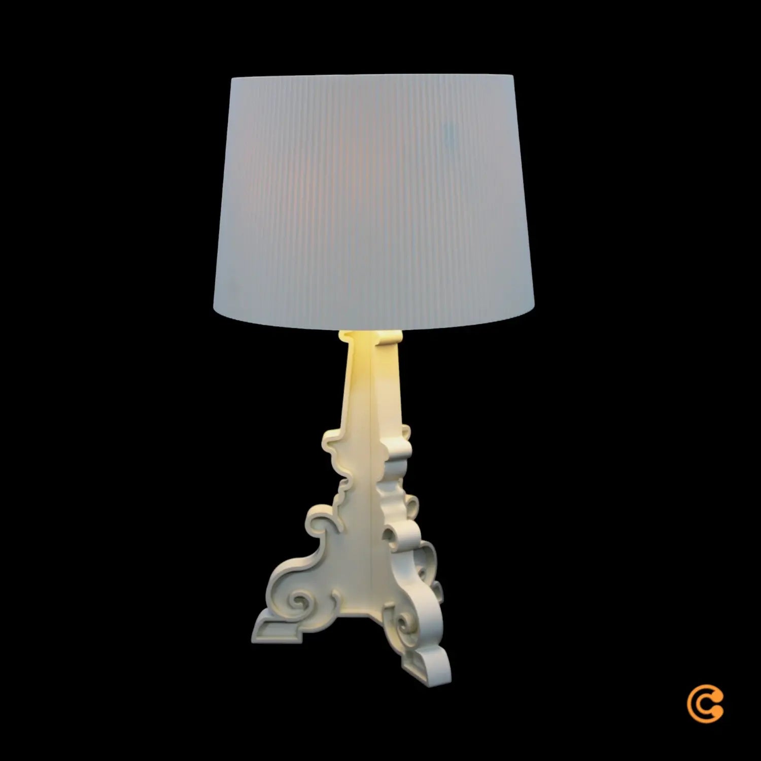 B-Ware Kartell Tischleuchte Lampe Led Bourgie Leuchte E14 Weiß Dimmbar Warmweiß - 8058967311822