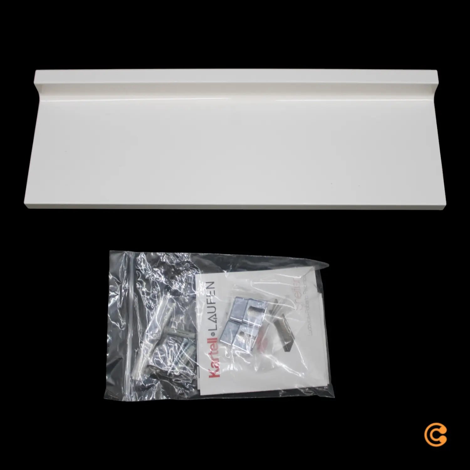 B-Ware Kartell By Laufen Shelfish Wandregal Regal Weiß Ablageboard Wandablage - 8058967251135