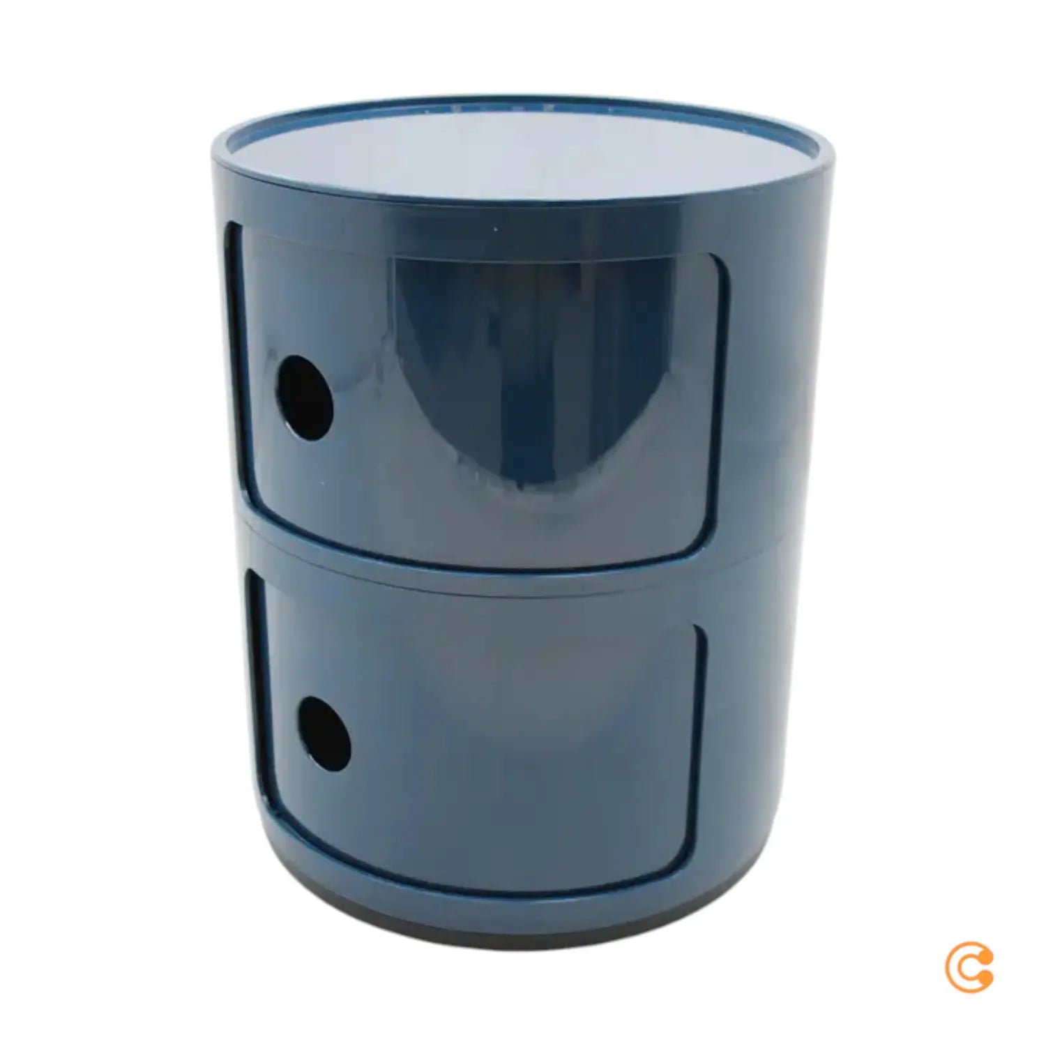 B-Ware Kartell Componibili 4966 Schrank Container Aufbewahrungsbox Blau Siehe Text/Foto