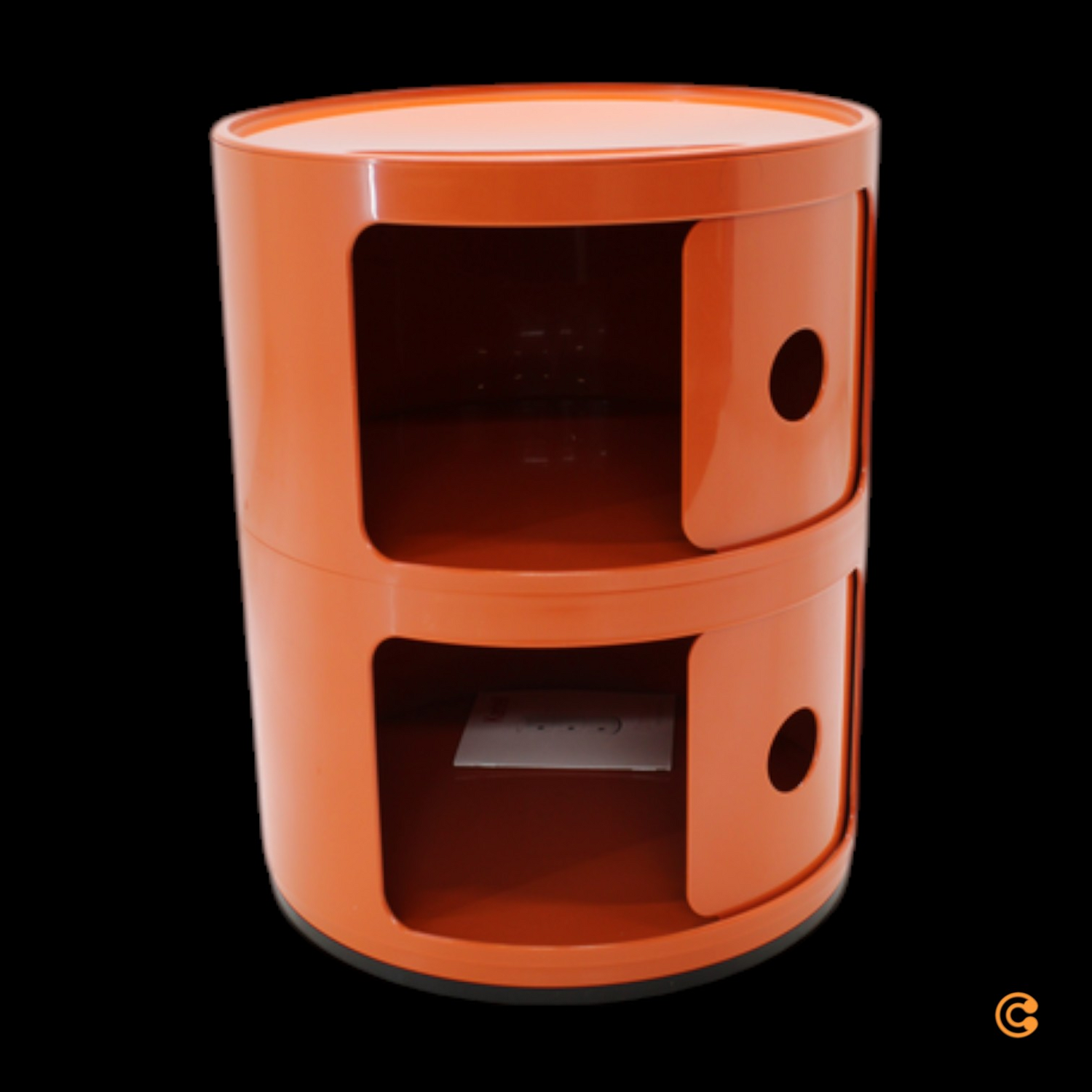 B-Ware Kartell Container Componibili Aufbewahrung Beistellschrank Orange Schrank Tisch  - 8058967361346