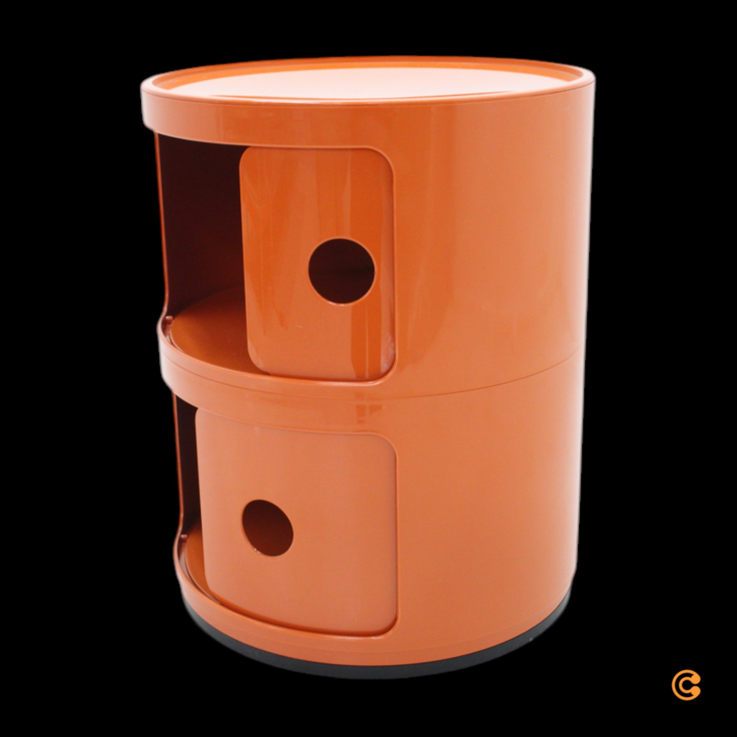 B-Ware Kartell Container Componibili Aufbewahrung Beistellschrank Orange Schrank Tisch  - 8058967361346