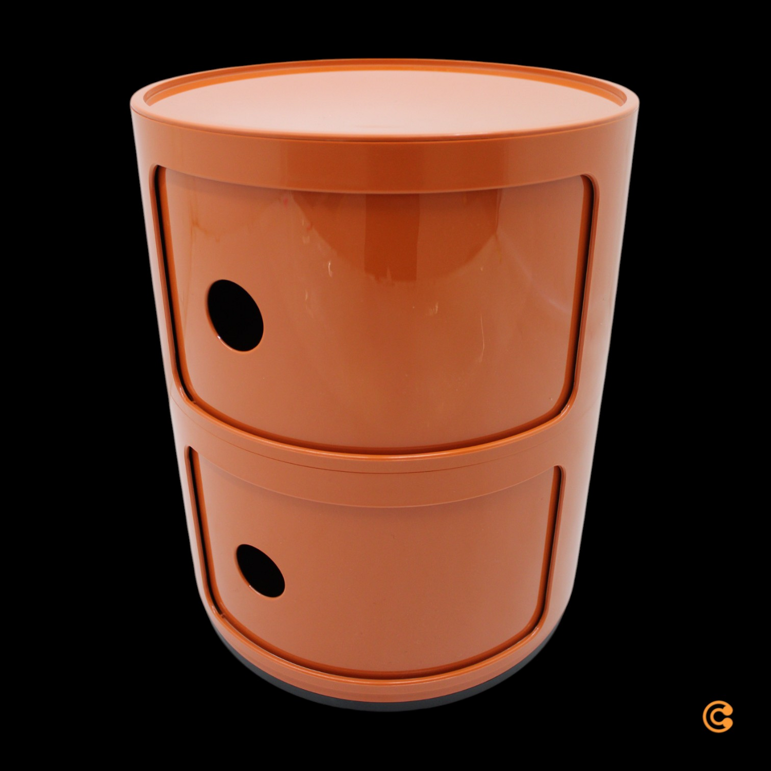 B-Ware Kartell Container Componibili Aufbewahrung Beistellschrank Orange Schrank Tisch  - 8058967361346