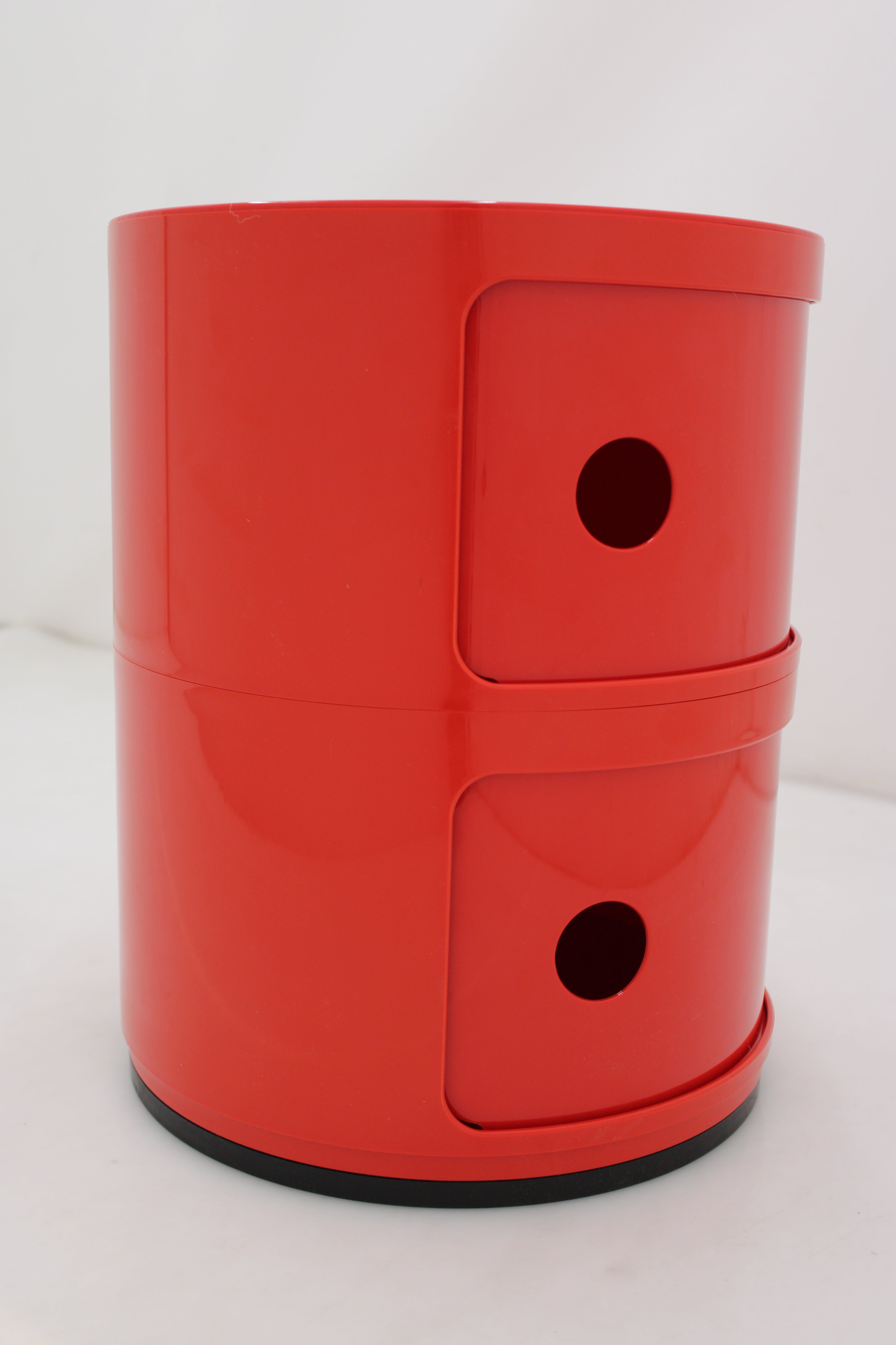 Kartell Componibili 4966 Kreisrunder Container zwei Ebenen Regal Box Rot - 8034105780408