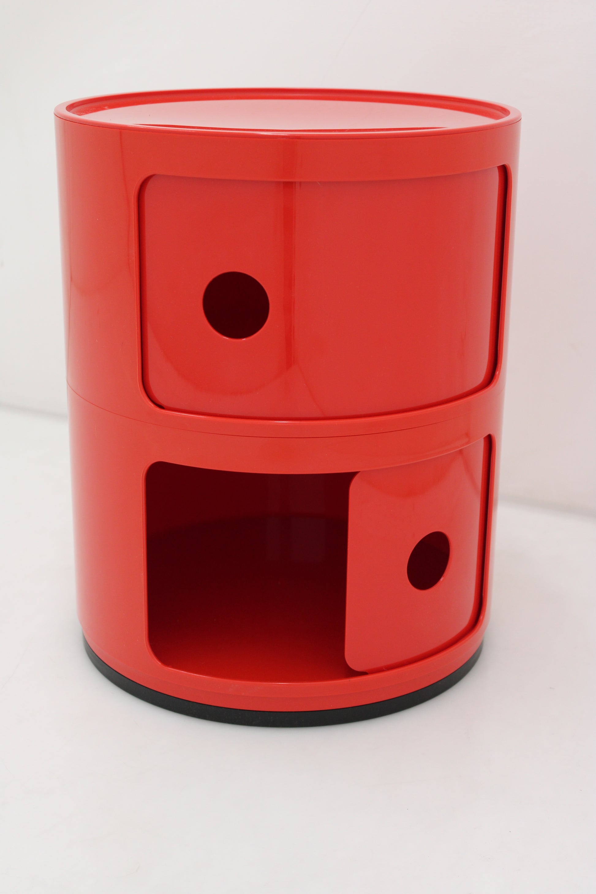 Kartell Componibili 4966 Kreisrunder Container zwei Ebenen Regal Box Rot - 8034105780408