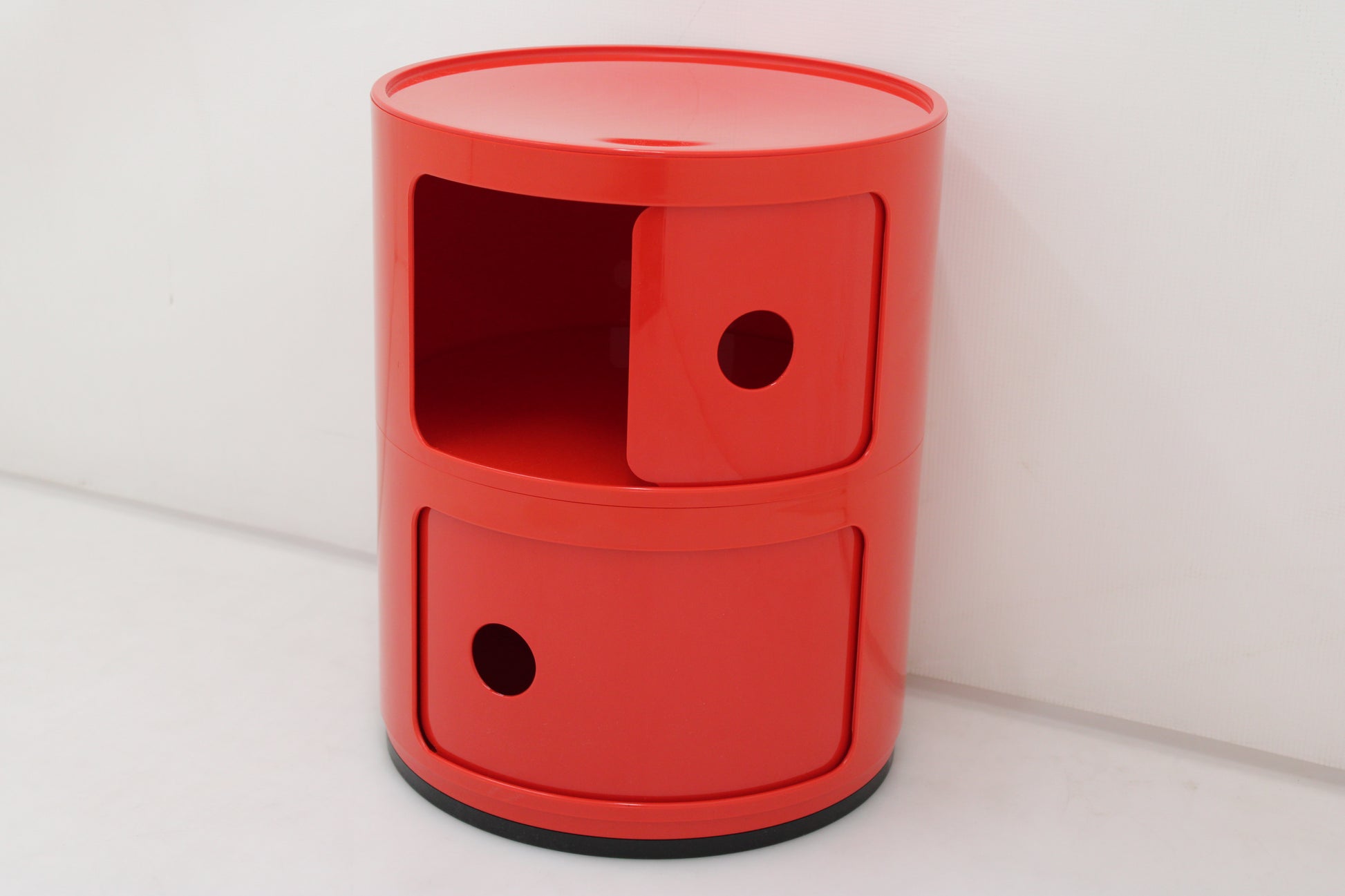 Kartell Componibili 4966 Kreisrunder Container zwei Ebenen Regal Box Rot - 8034105780408