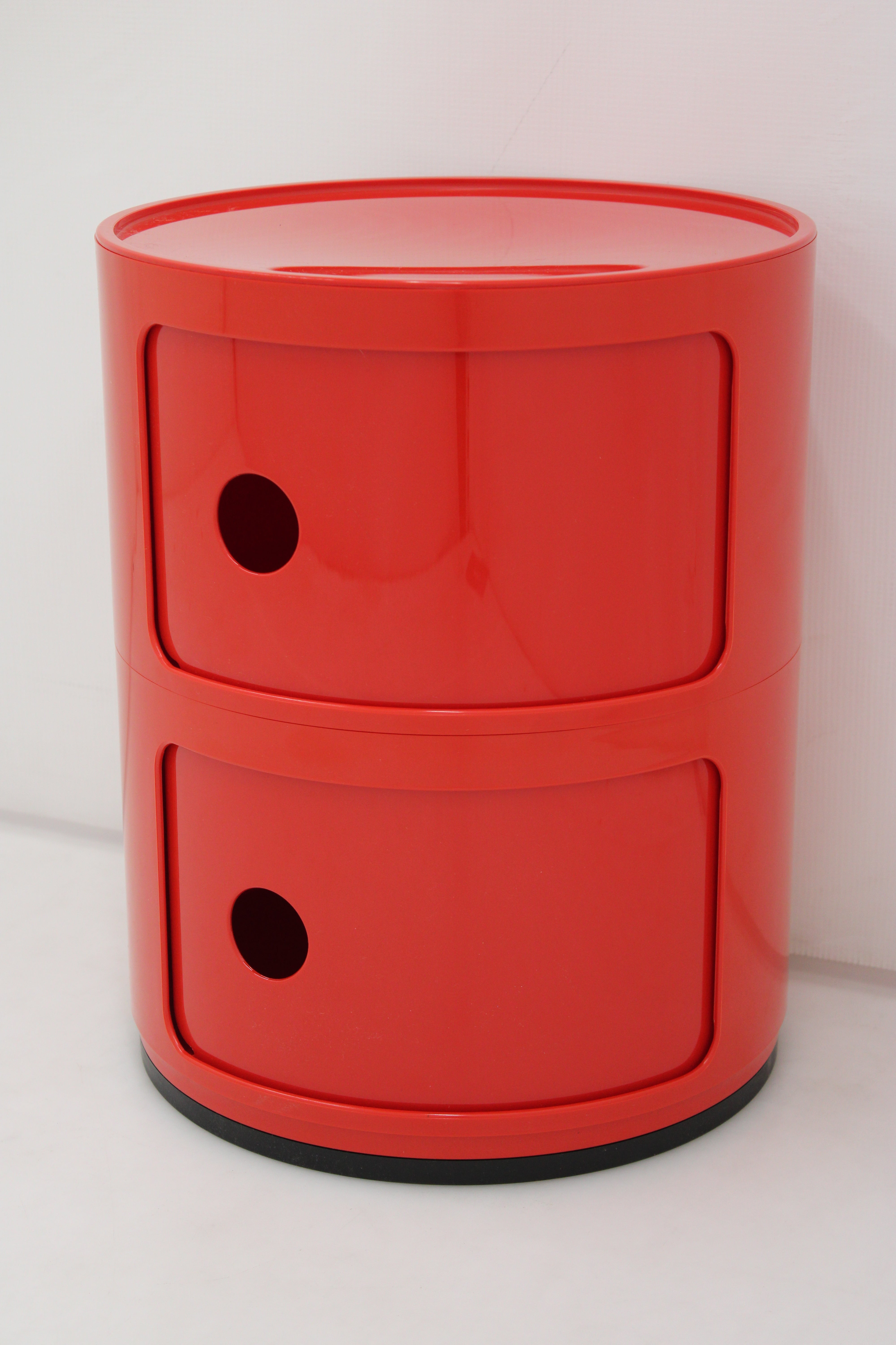 Kartell Componibili 4966 Kreisrunder Container zwei Ebenen Regal Box Rot - 8034105780408