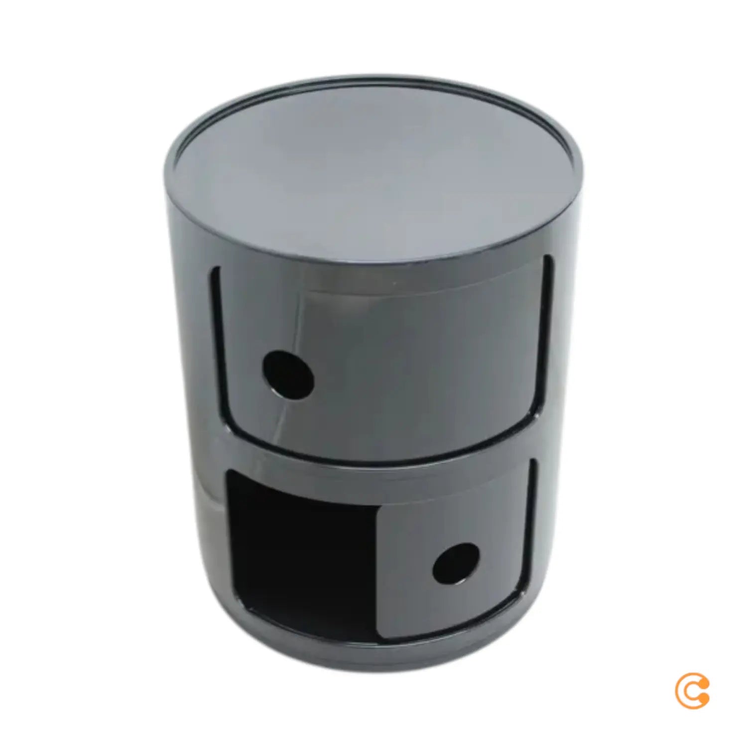 B-Ware Kartell Componibili 4966 Container Containerregal Rund Schwarz Siehe Text/Foto - 8034105781702