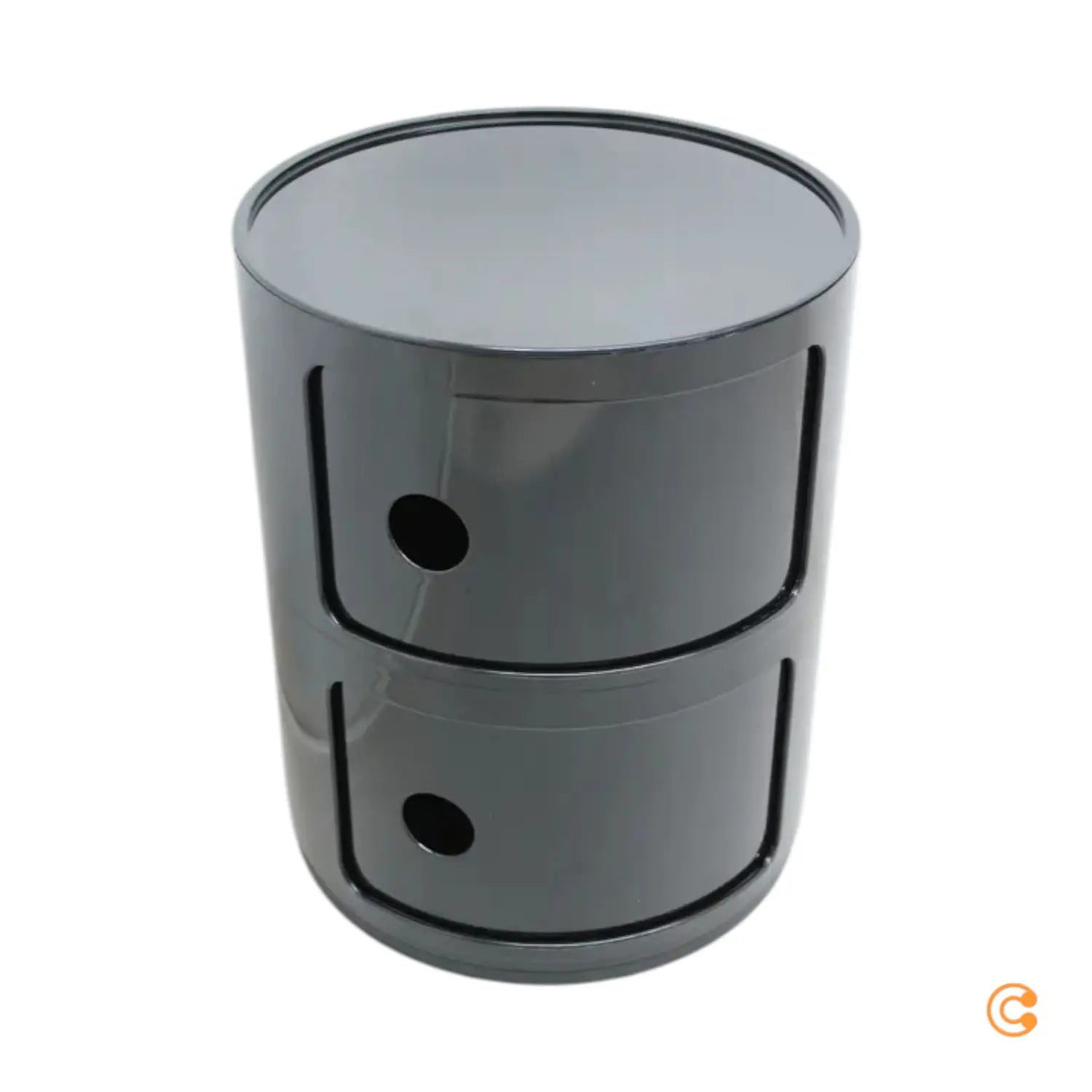 B-Ware Kartell Componibili 4966 Container Containerregal Rund Schwarz Siehe Text/Foto - 8034105781702