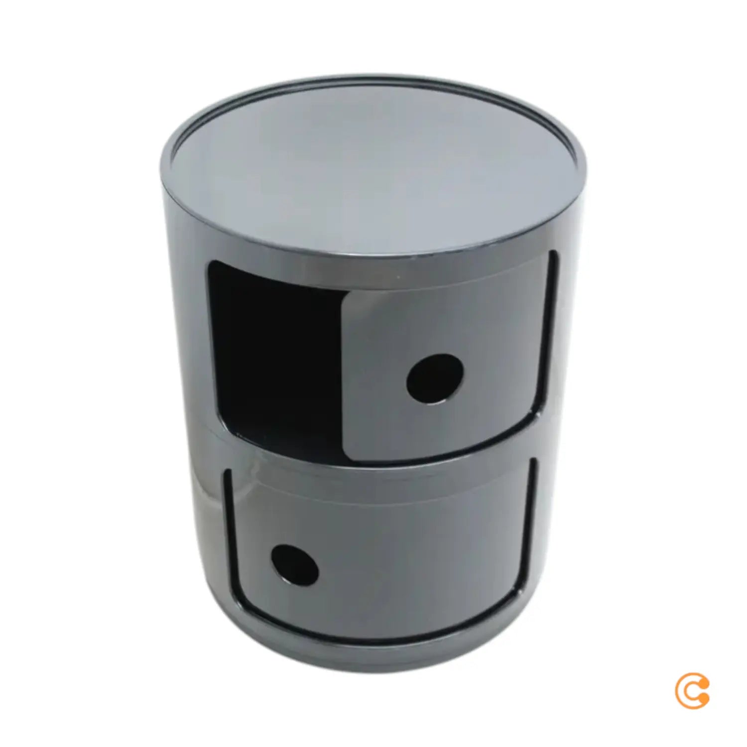 B-Ware Kartell Componibili 4966 Container Containerregal Rund Schwarz Siehe Text/Foto - 8034105781702