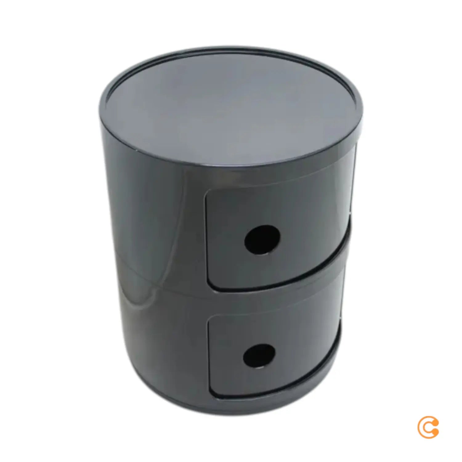 B-Ware Kartell Componibili 4966 Container Containerregal Rund Schwarz Siehe Text/Foto - 8034105781702