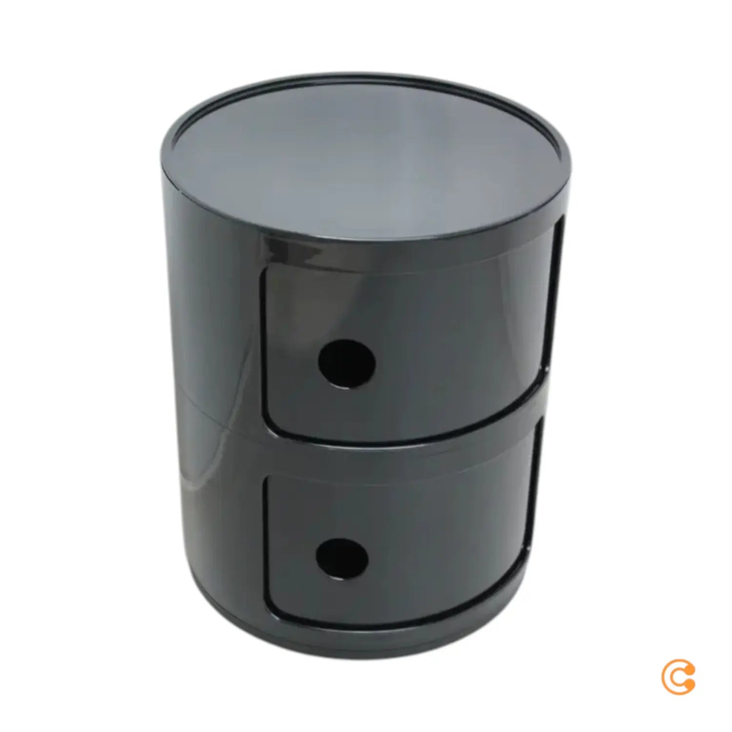 B-Ware Kartell Componibili 4966 Container Containerregal Rund Schwarz Siehe Text/Foto - 8034105781702
