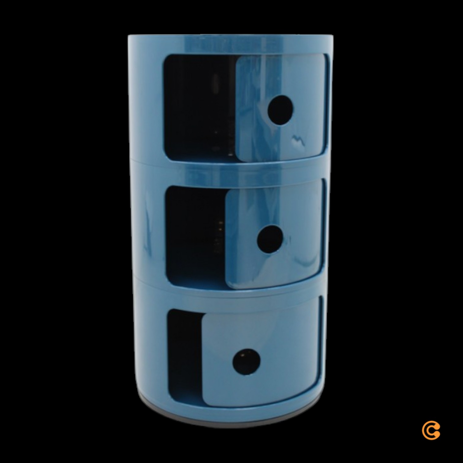 B-Ware Kartell Componibili 4967 Schrank Aufbewahrung Bürocontainer Blau Siehe Text/Foto - 8058967253580