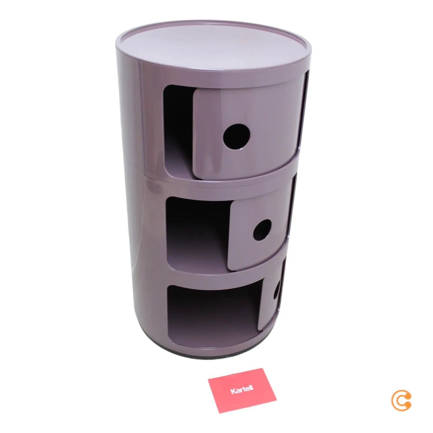 B-Ware Kartell Componibili 4967 Beistelltisch Nachttisch Schrank Container Box Lila477