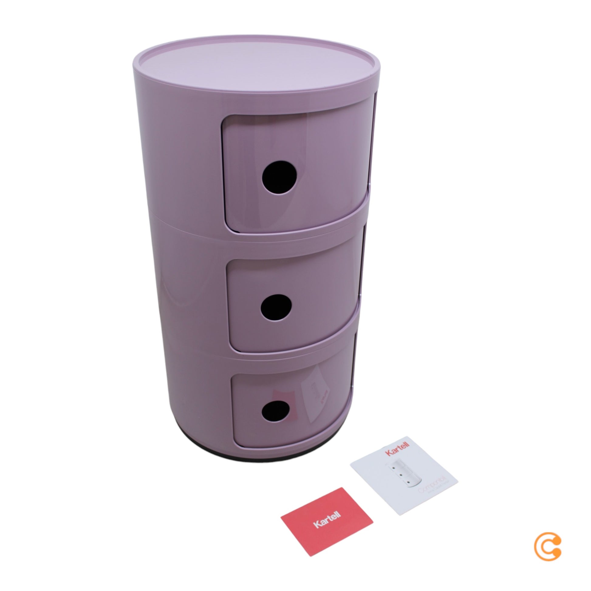 Kartell Componibili Container Stauraum mauve Aufbewahrungselement Modul Mauve - 8058967361414