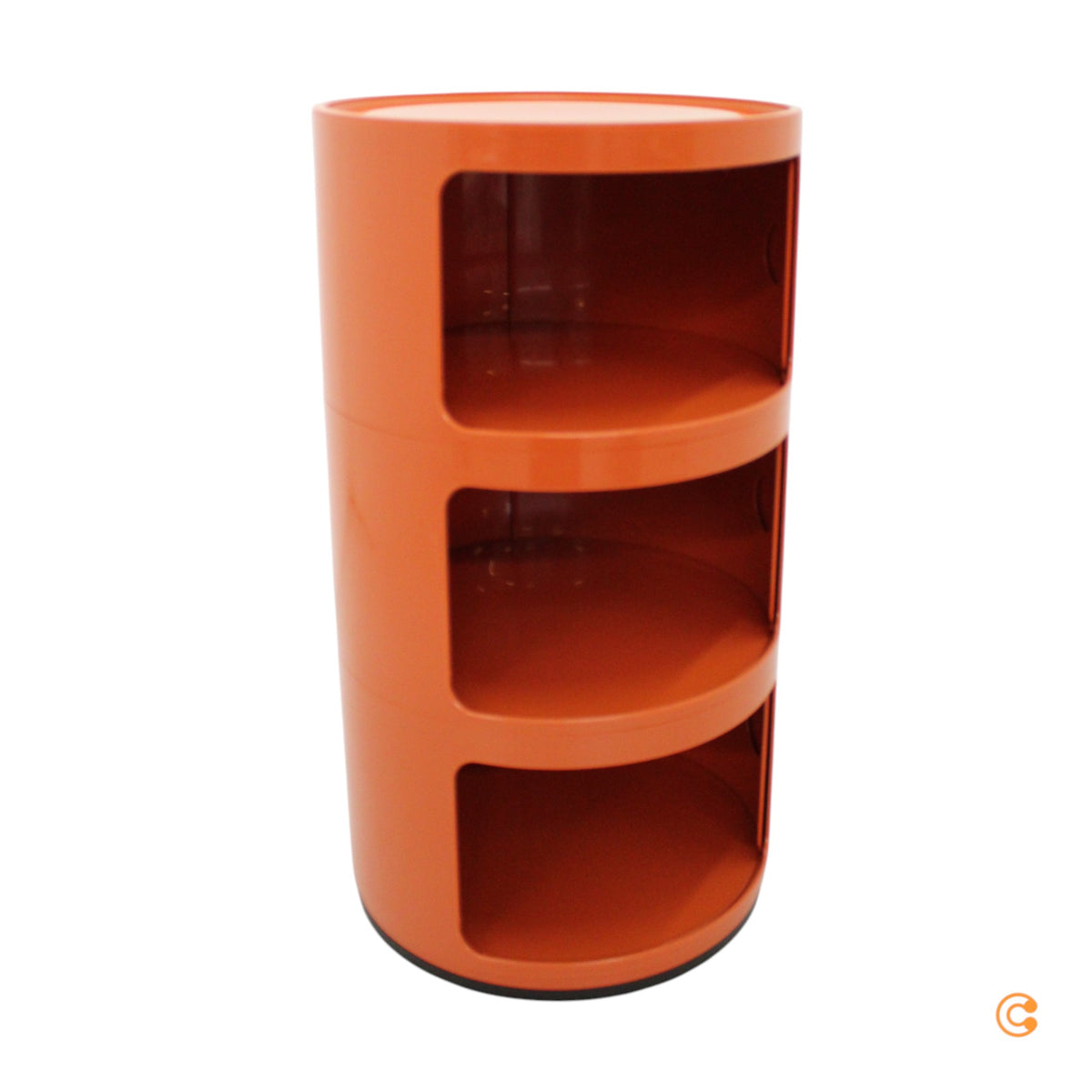 Kartell Componibili 3 Beistelltisch Container Stauraum Orange Kunststoff Schrank - 8058967361438