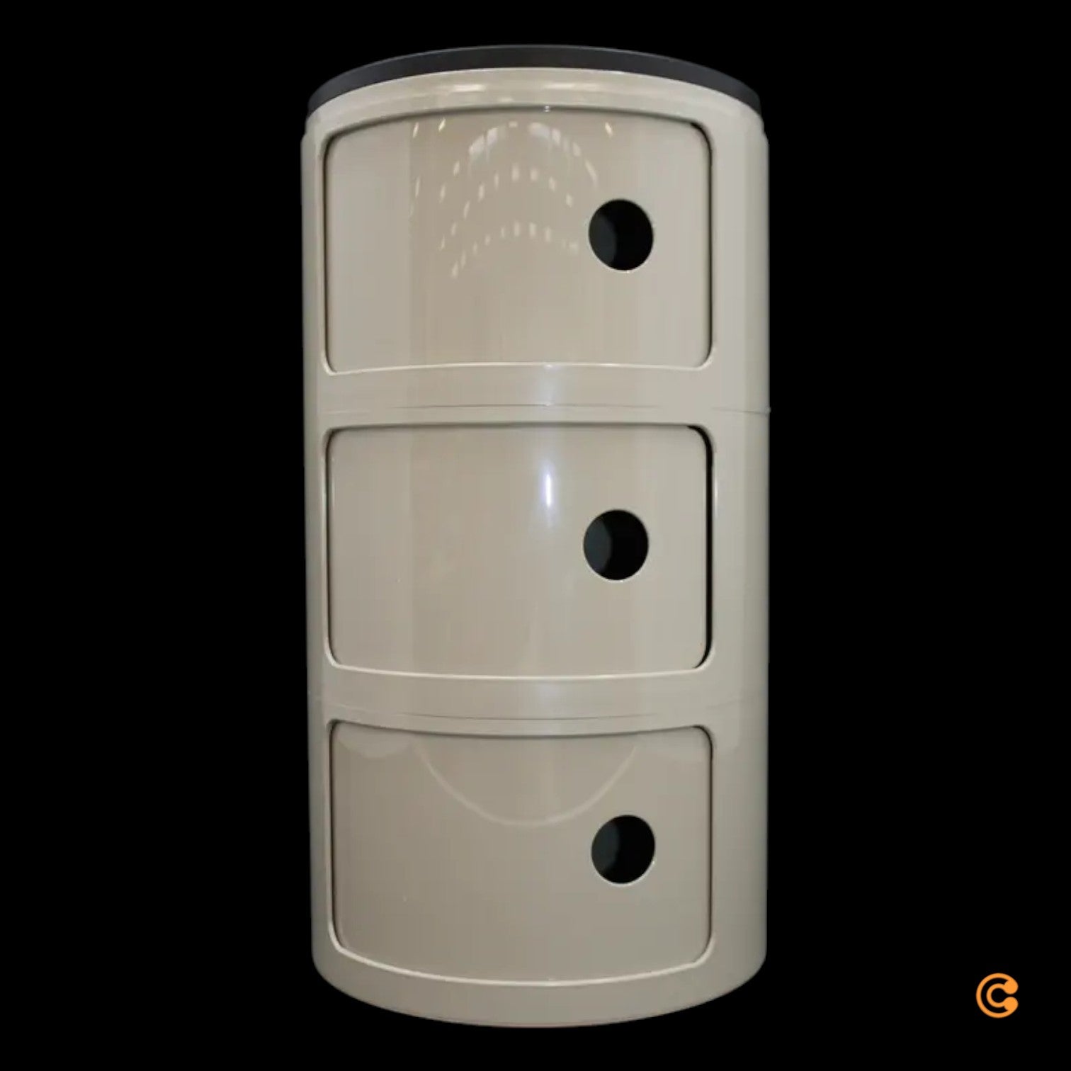 Kartell Componibili Container Stauraum Schrank Beistelltisch Grau taubengrau - 8058967361407