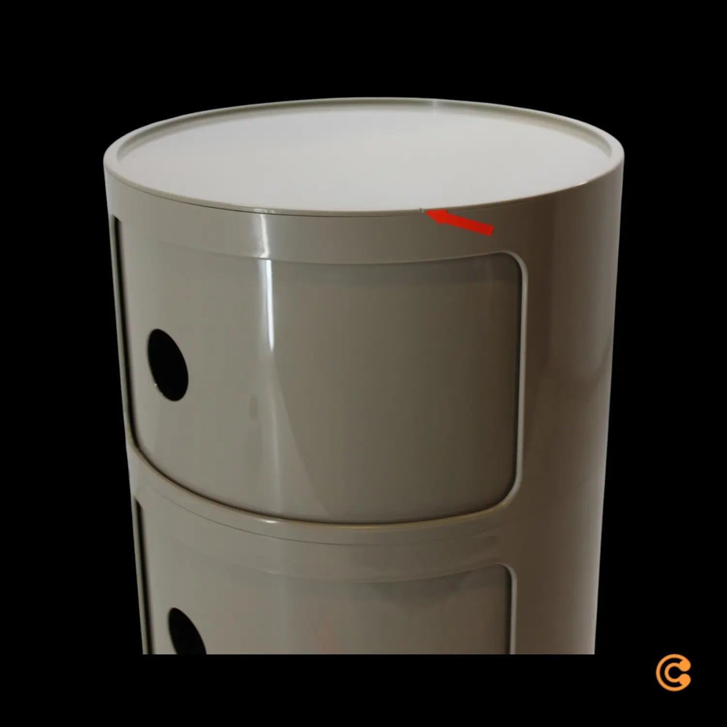 B-Ware Kartell Componibili Container Stauraum Grau Designklassiker Siehe Text/Foto - 8058967361407