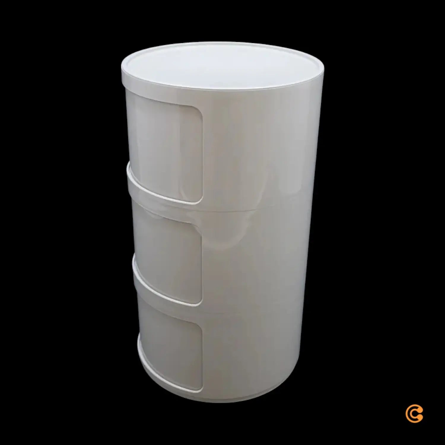 B-Ware Kartell Componibili Container Stauraum Schrank Beistelltisch Grau Taubengrau  - 8058967361407