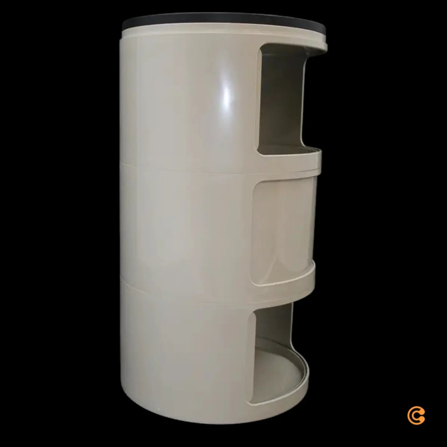 B-Ware Kartell Componibili Container Stauraum Schrank Beistelltisch Grau Taubengrau 65