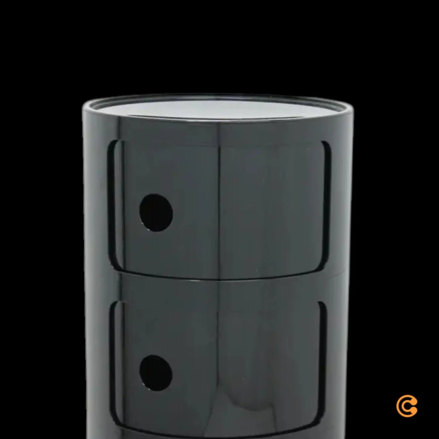 B-Ware Kartell Componibili 4985 Aufbewahrungscontainer Box Container Schrank Schwarz  - 8058967251012