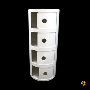 B-Ware Kartell Componibili 4985 Container Schrank Kommode Nachttisch Aufbewahrung weiß