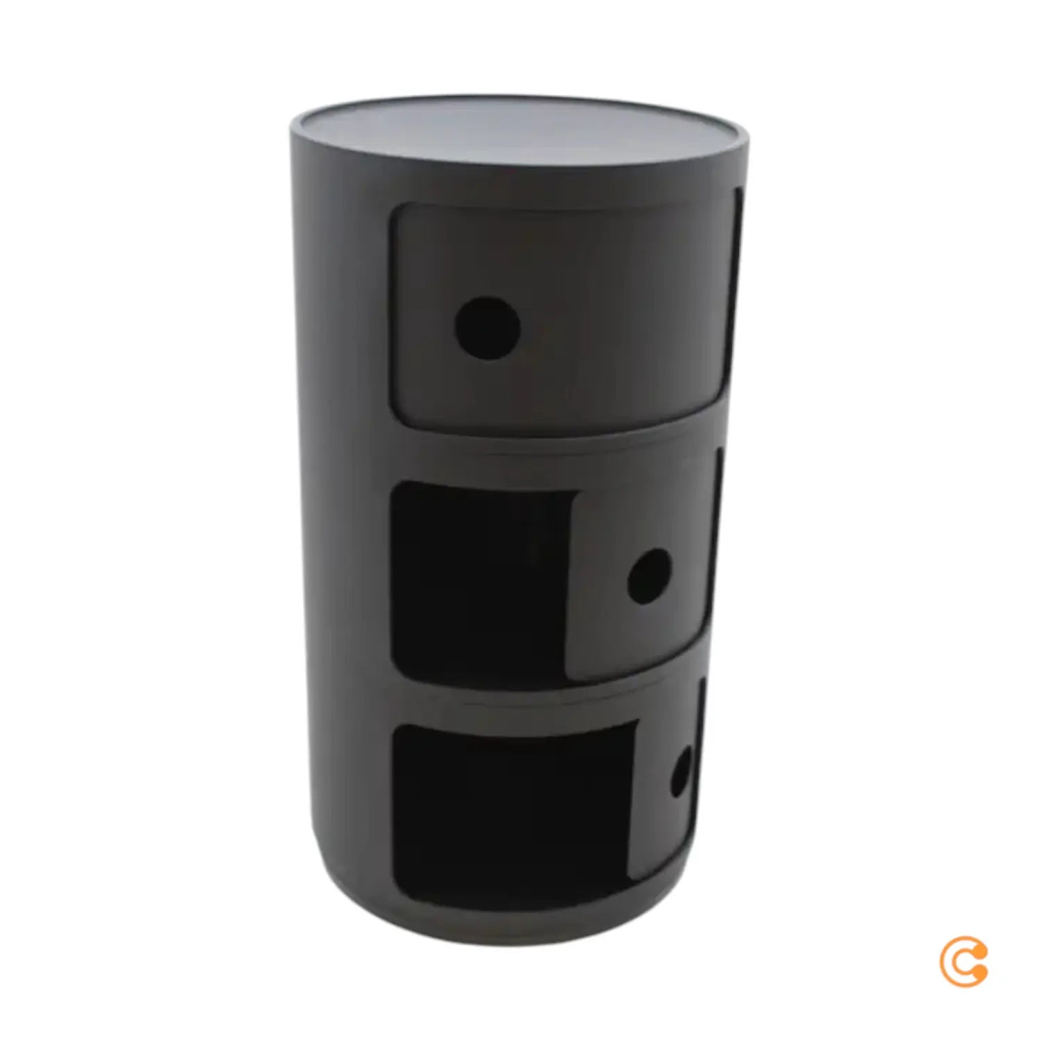 B-Ware Kartell Componibili Container Box Schwarz Matt 58x32cm Siehe Text/Foto - 8058967295818