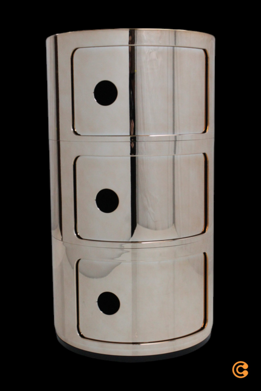 B-Ware Kartell Componibili 3 Container Aufbewahrung Bürocontainer Schubladenbox Kupfer - 8058967191462