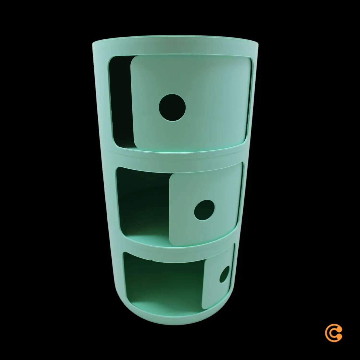 B-Ware Kartell Container Aufbewahrungsbox Componibili Bio Grün Schrank Siehe Text/Foto - 8058967294613