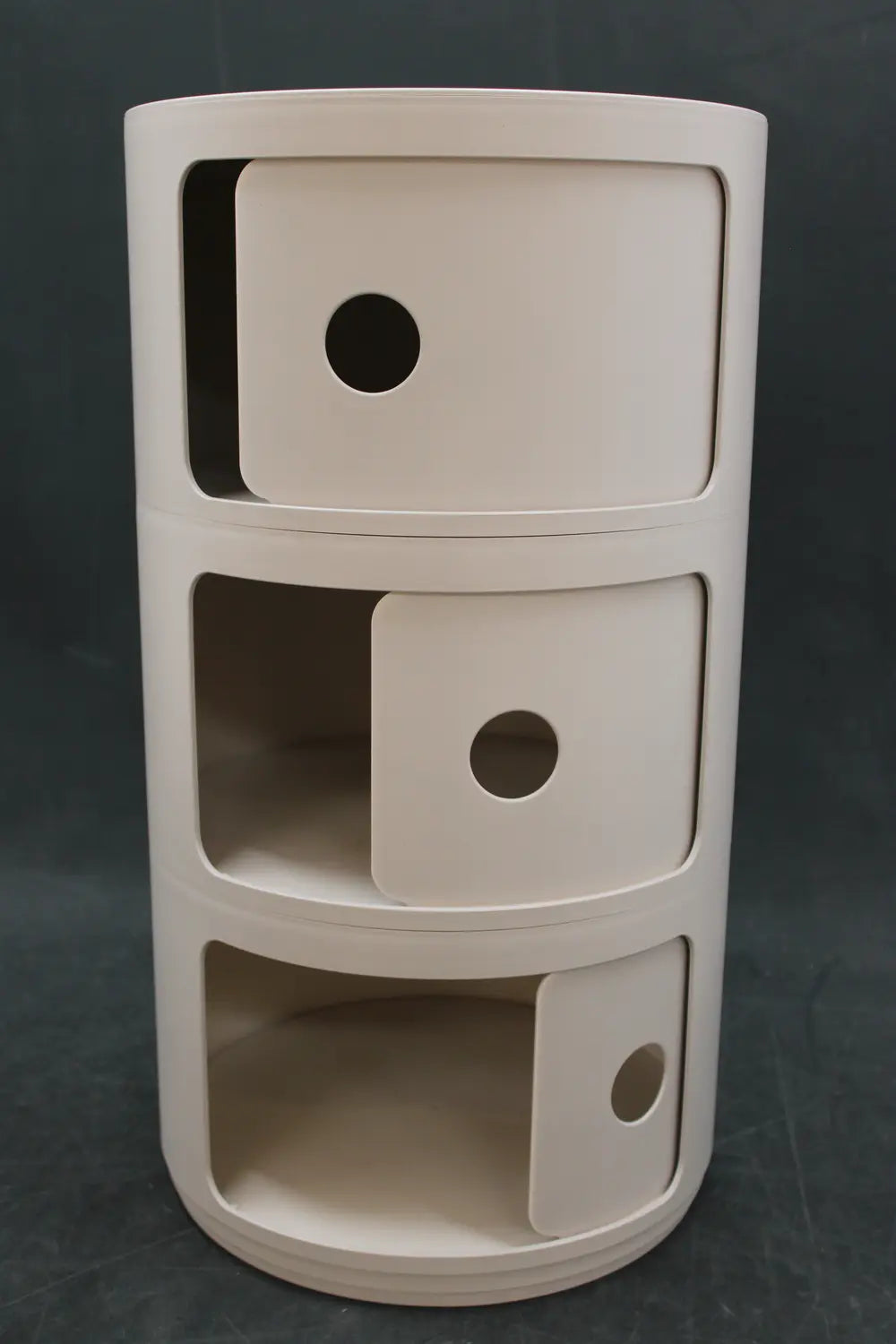 B-Ware Kartell Componibili Bio 5970 Beistelltisch Tisch Box Container Schrank Creme - 8058967294651