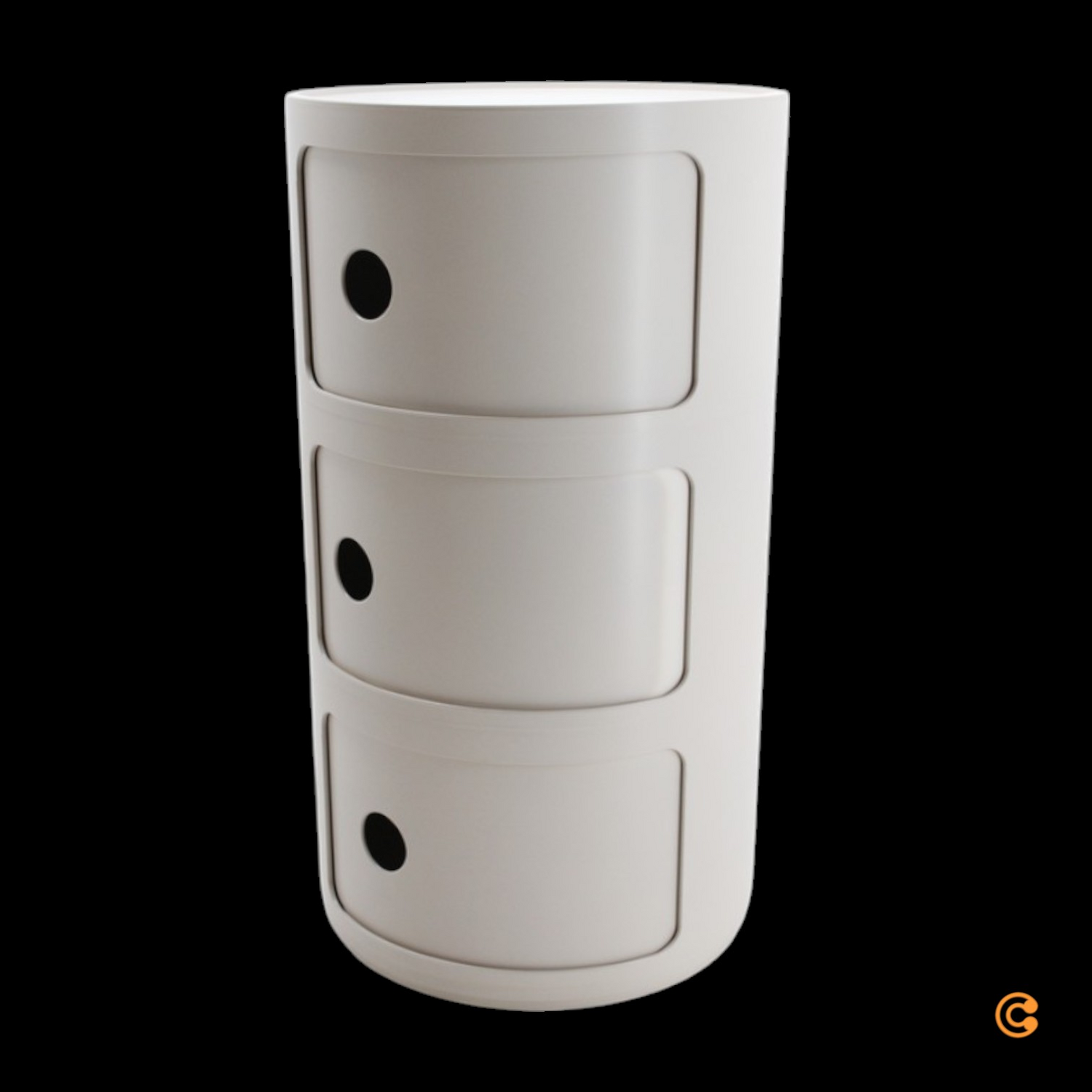 B-Ware Kartell Componibili Bio 5970 Beistelltisch Container Schrank Creme Siehe Text - 8058967294651