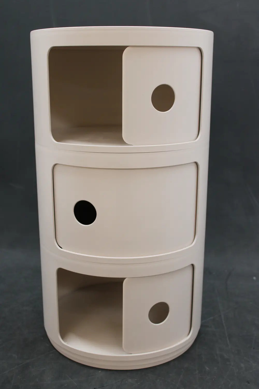 B-Ware Kartell Componibili Bio 5970 Beistelltisch Tisch Box Container Schrank Creme - 8058967294651