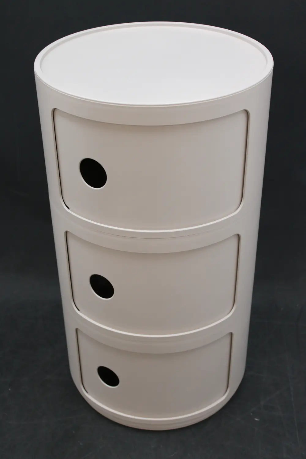 B-Ware Kartell Componibili Bio 5970 Beistelltisch Tisch Box Container Schrank Creme - 8058967294651