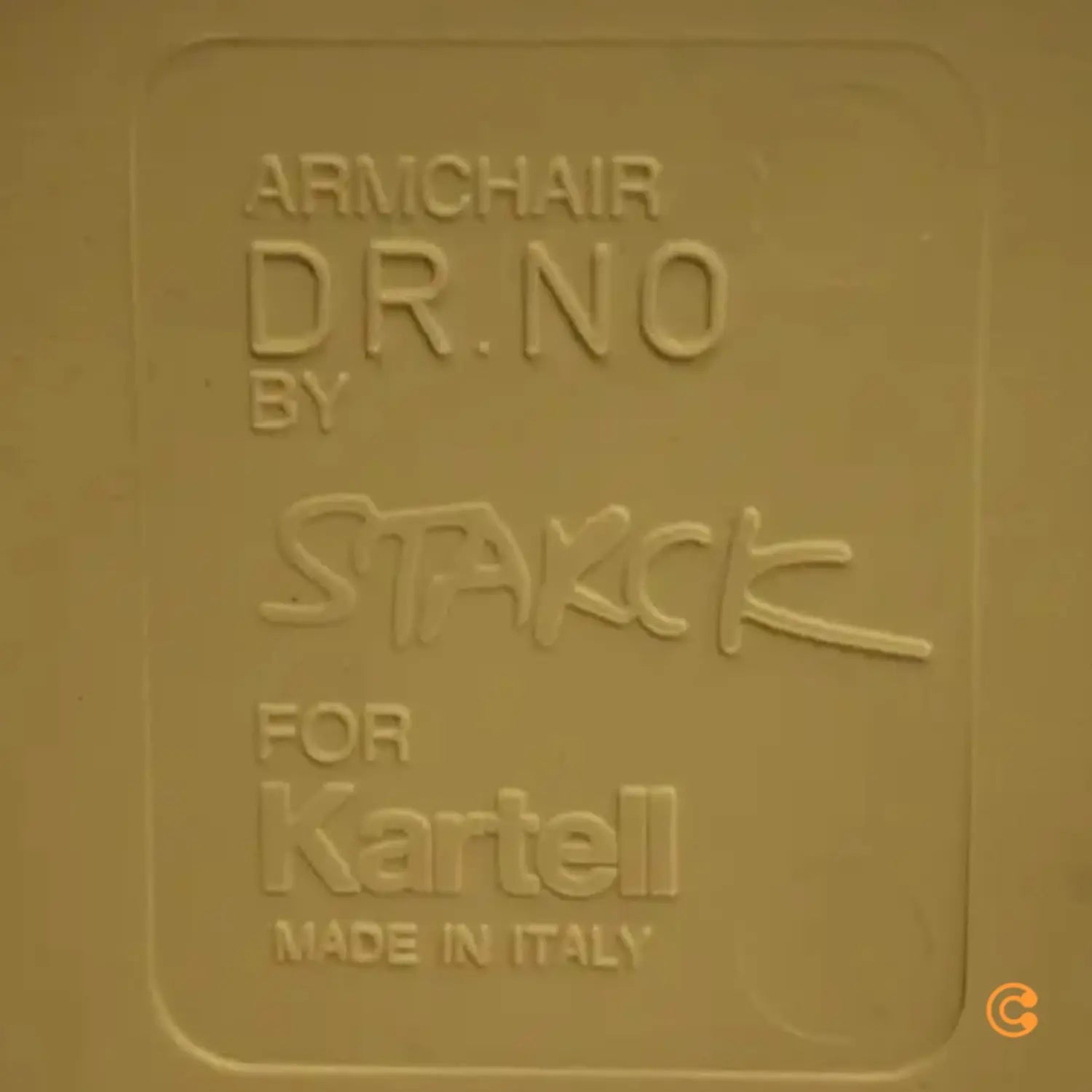 B-Ware Kartell Dr. No Armlehnstuhl Gartenstuhl Stuhl Balkonstuhl Weiß Siehe Text/Foto