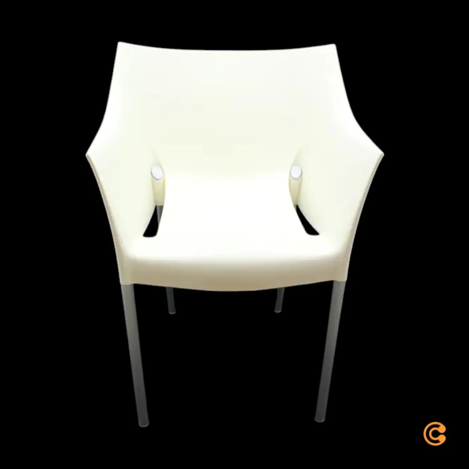 B-Ware Kartell Dr. No Armlehnstuhl Gartenstuhl Stuhl Balkonstuhl Weiß Siehe Text/Foto