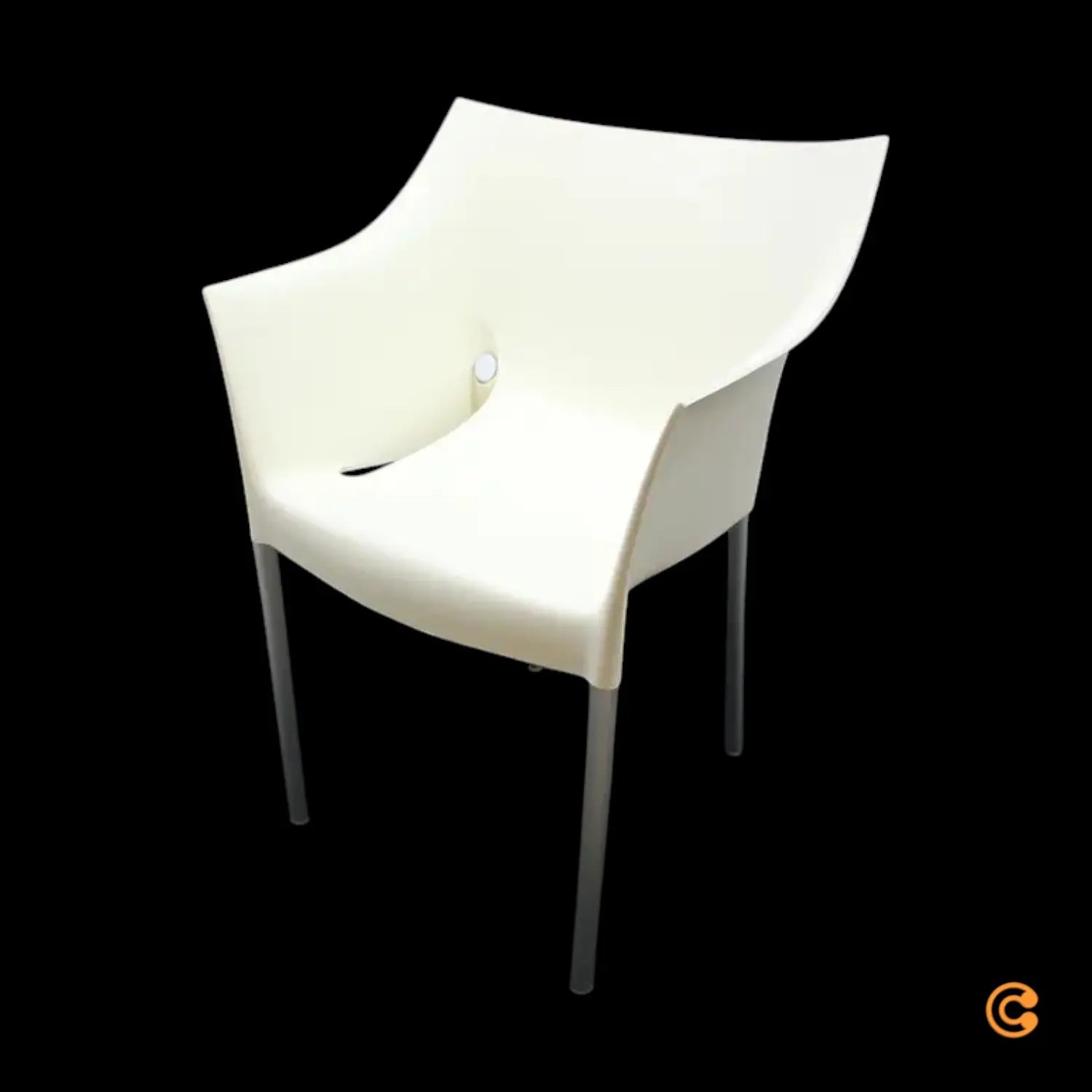 B-Ware Kartell Dr. No Armlehnstuhl Gartenstuhl Stuhl Balkonstuhl Weiß Siehe Text/Foto