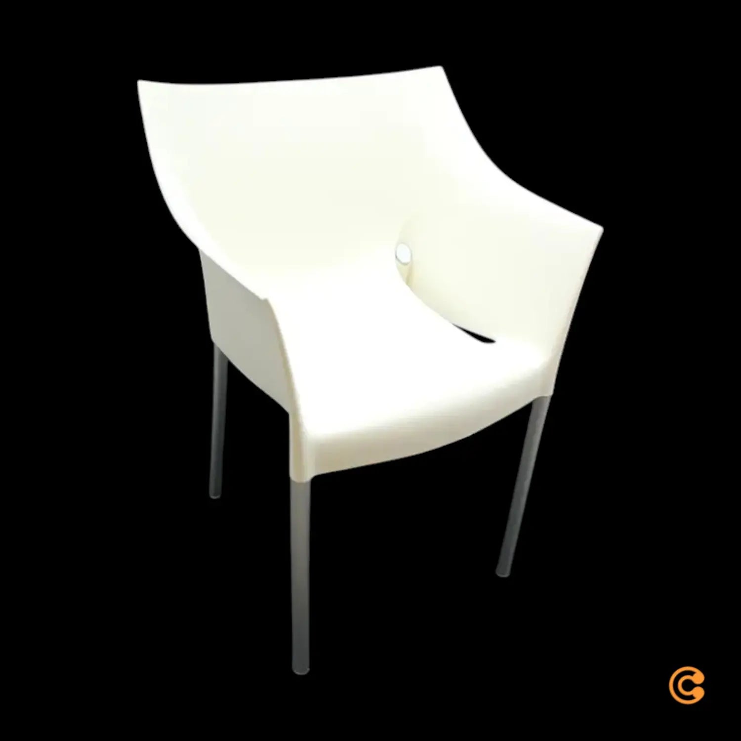 B-Ware Kartell Dr. No Armlehnstuhl Gartenstuhl Stuhl Balkonstuhl Weiß Siehe Text/F541 - 8058967058789