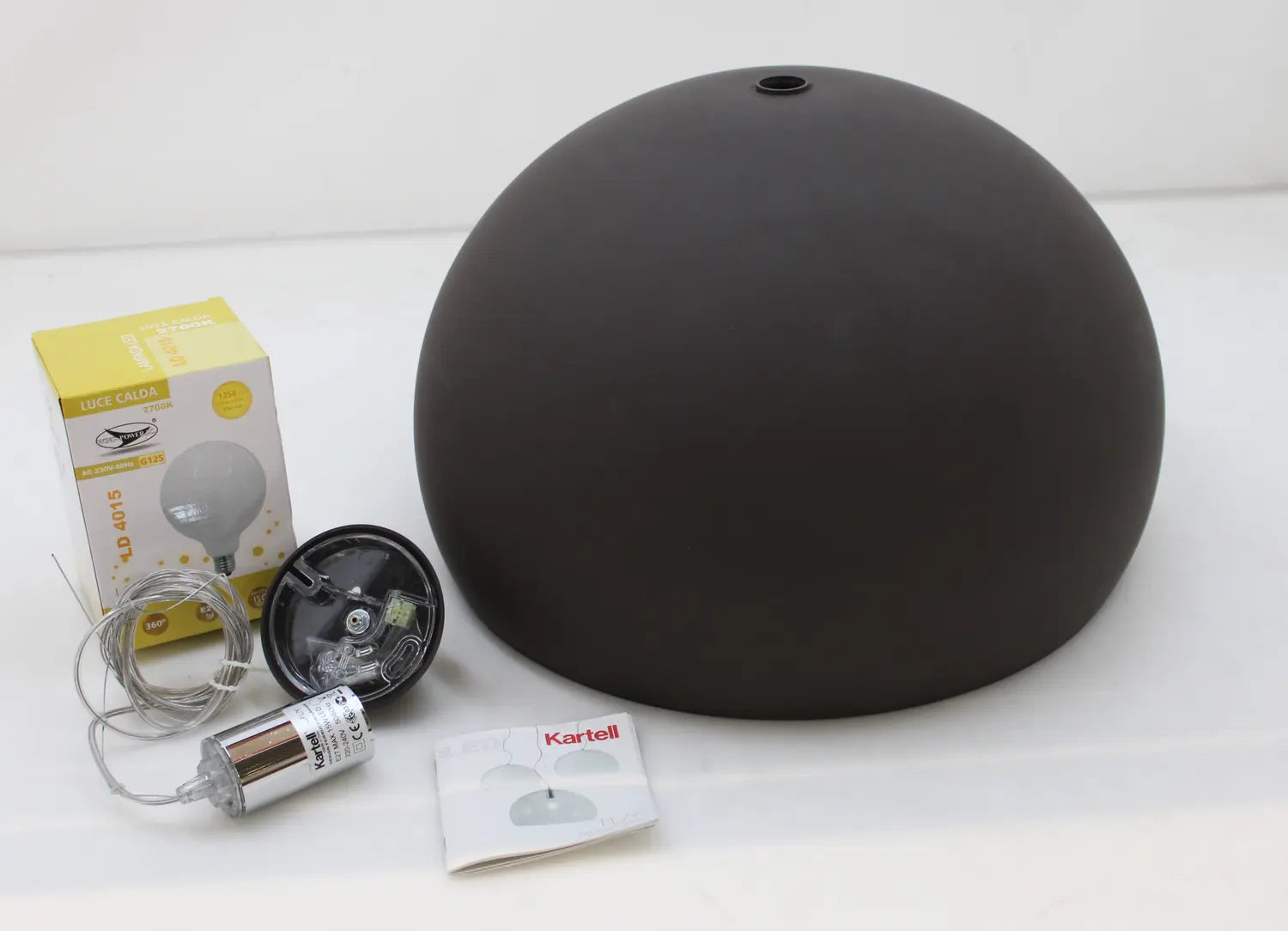 B-Ware Kartell Pendelleuchte Deckenlampe Hängelampe Fl Y Kunststoff Braun Leuchte Led