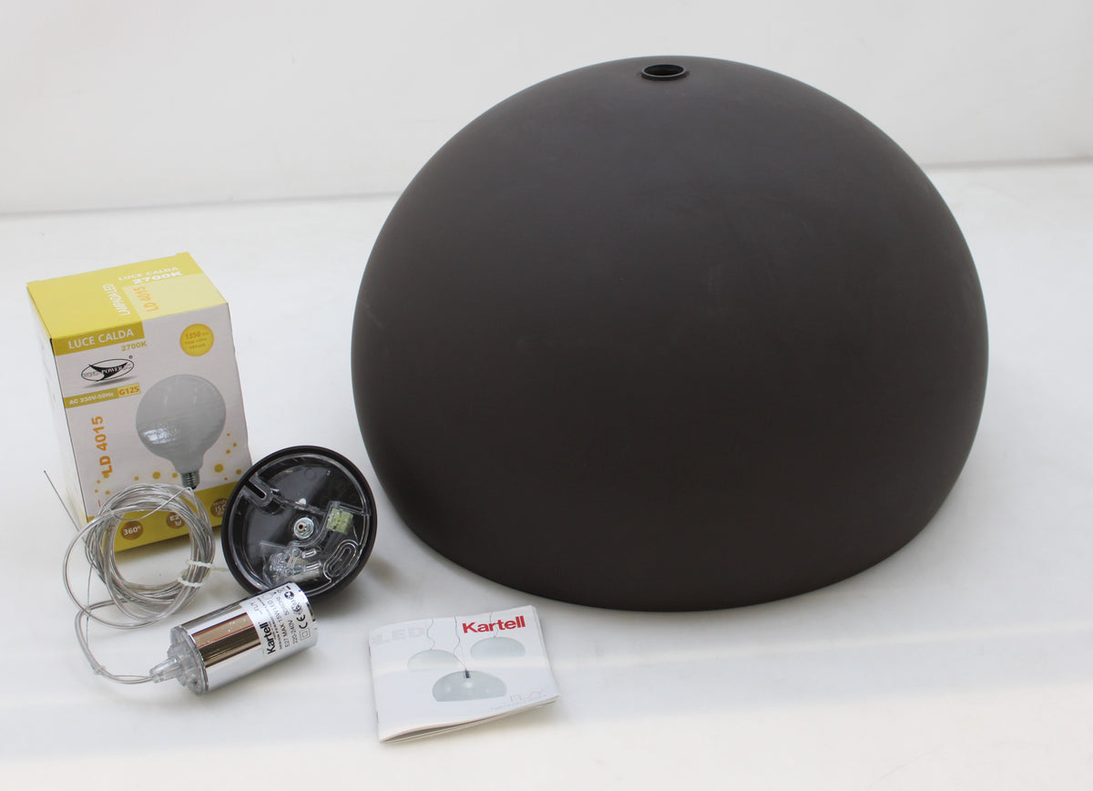 Kartell Pendelleuchte Deckenlampe Hängelampe FL Y Kunststoff braun Leuchte LED - 8058967203899
