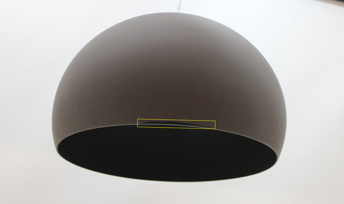 Kartell Pendelleuchte Deckenlampe Hängelampe FL Y Kunststoff braun Leuchte LED - 8058967203899